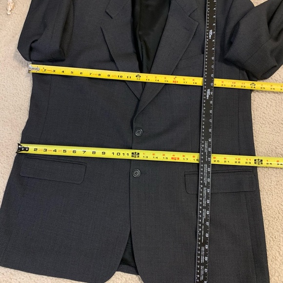 Kasper Suit Jacket & pants size 42L Dark gray 2 button closure - Picture 9 of 12